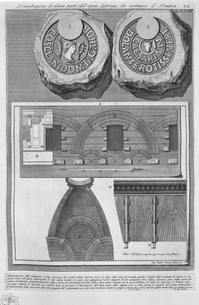 Pantheon, Tafel XXVIII von Francesco Piranesi